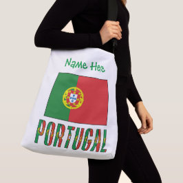 Personlig portugisisk flagga arv axelväska