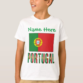Personlig Portugisisk Flagga Arv Pojkars T Shirt