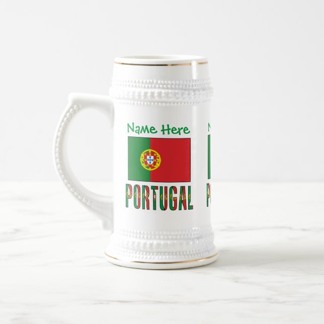 Personlig portugisisk flagga arv sejdel (Vänster)