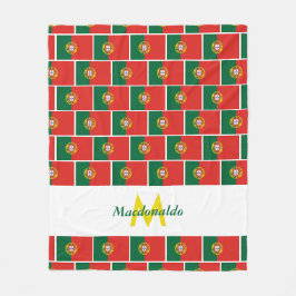 Personlig PORTUGISISK FLAGGA Fleecefilt