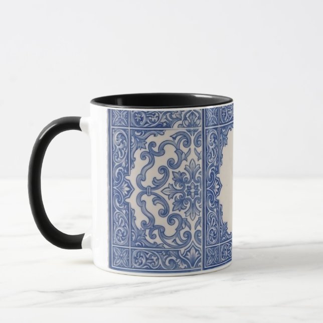 Personlig Portugisisk Kakel Mug Mugg (Vänster)
