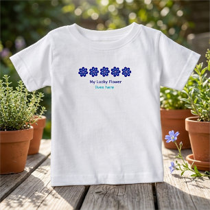 Personlig Positiv Energi Blå Blomma Ond Öga T Shirt