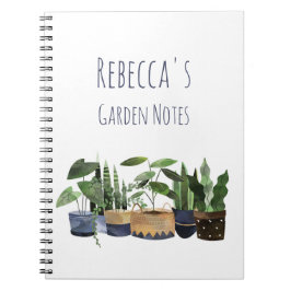 Personlig Pot Plant & Cactus Garden Anteckningsbok
