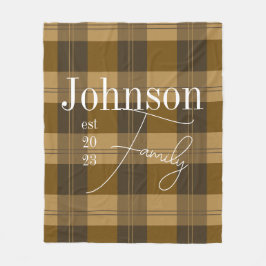 Personlig Pput Family Namn Fleecefilt