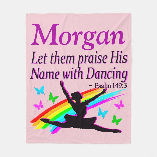 PERSONLIG PRAISE GOD FLEECE BLANKET (Framsidan)