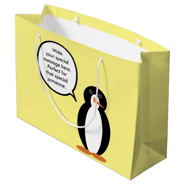 Personlig pratande pingvinhona Ms. Penguin i födel (Baksidan Vinklad)
