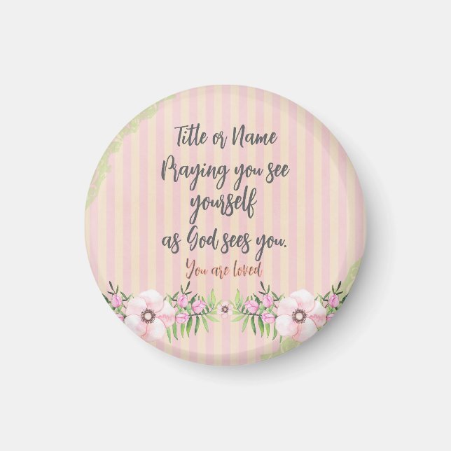 Personlig Prayer Quote Magnet (Framsidan)
