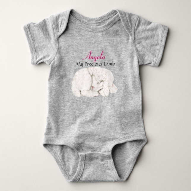 Personlig Precious Lamb T Shirt (Framsida)