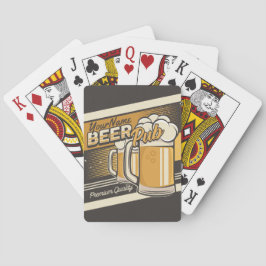 Personlig Premium Kall Beer Mugg Pub Pub Casinokort