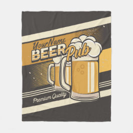 Personlig Premium Kall Beer Mugg Pub Pub Fleecefilt