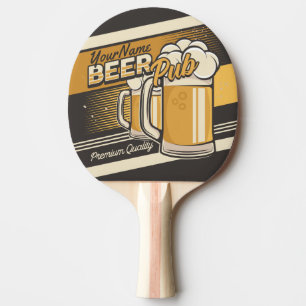 Personlig Premium Kall Beer Mugg Pub Pub Pingisracket