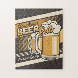 Personlig Premium Kall Beer Mugg Pub Pub Pussel