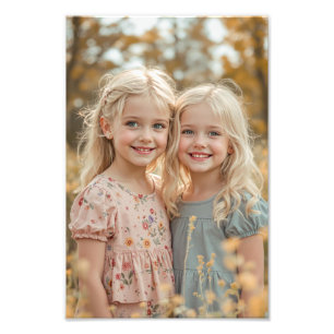 Personlig Premium Satin Fotoutskrift för Familjen Fototryck