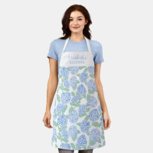 Personlig Preppy Blå och Gröna Hortensior