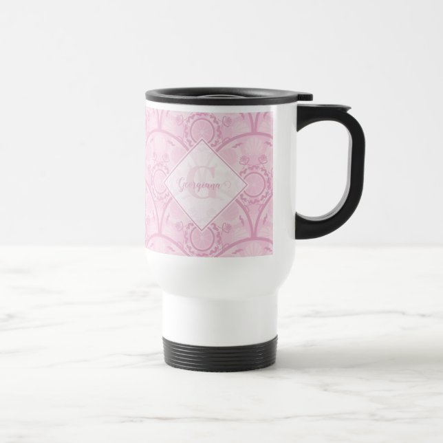 Personlig Preppy in Rosa Mandala Art Deco Resemugg (Höger)