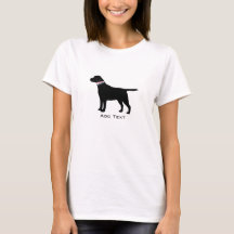 Personlig Preppy Svart lab Hund Silhouette