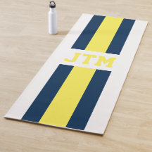 Personlig Preppy Yoga Mat Monogram Rand