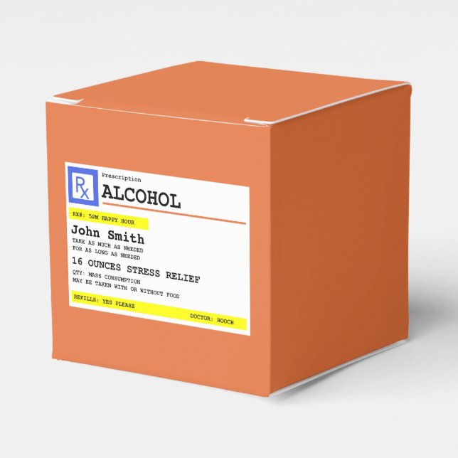 Personlig Prescrition Humoral alkohol Presentaskar (Framsidan Sidan)