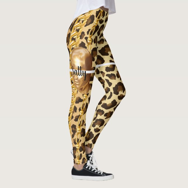 Personlig present för födelsedag, brud, bröllop leggings (Höger)