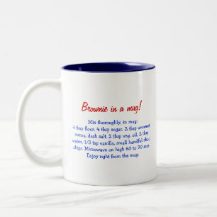 Personlig present i form av brownie i en mugg med