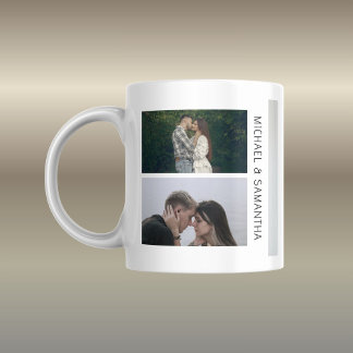 Personlig present med foto för par kaffemugg