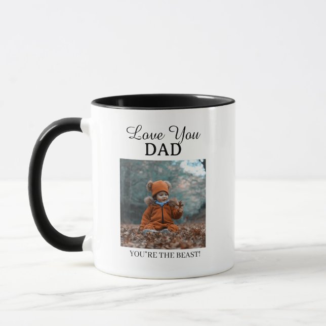 Personlig present med fotocoffe för familjen  mugg (Vänster)