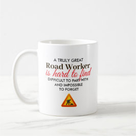 Personlig present med namn till fantastisk vägarbe kaffemugg