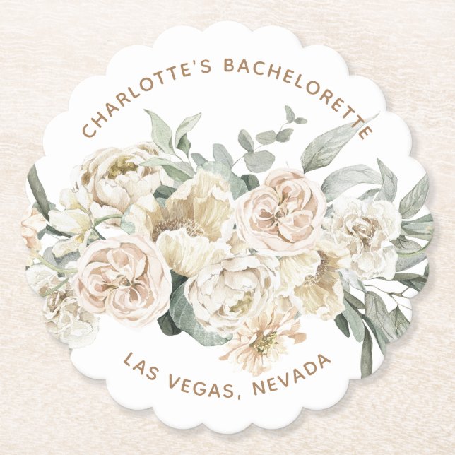 Personlig present som tackgåva för möhippa underlägg papper (Framsida)