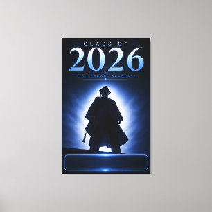 Personlig present till 2026 års examen Namn minne Canvastryck