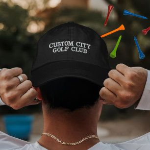 Personlig present till golfspelarens lagkamrat broderad keps
