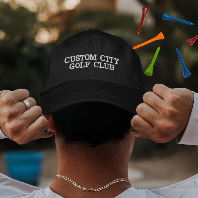 Personlig present till golfspelarens lagkamrat broderad keps (Skapare uppladdad)
