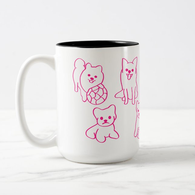 Personlig present till hundälskare - Kaffemugg (Vänster)