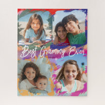 Personlig present till mormor rolig fotogåva från