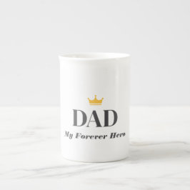 Personlig present till pappa benporslin mugg