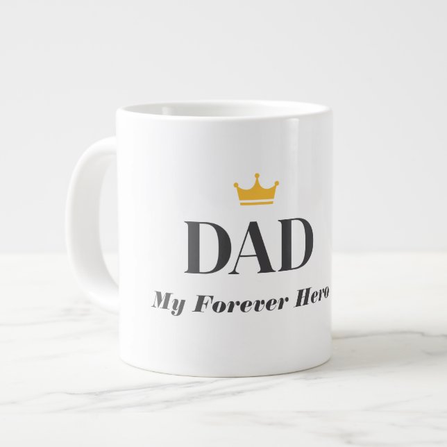 Personlig present till pappa jumbo mugg (Framsida vänster)