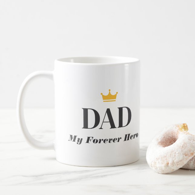 Personlig present till pappa  kaffemugg (Med munk)