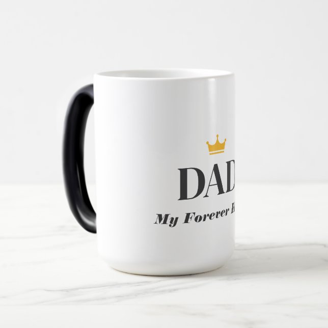 Personlig present till pappa magisk mugg (Framsida vänster)