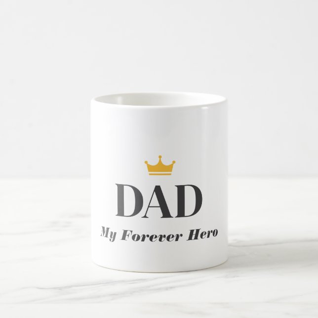 Personlig present till pappa magisk mugg (Center)