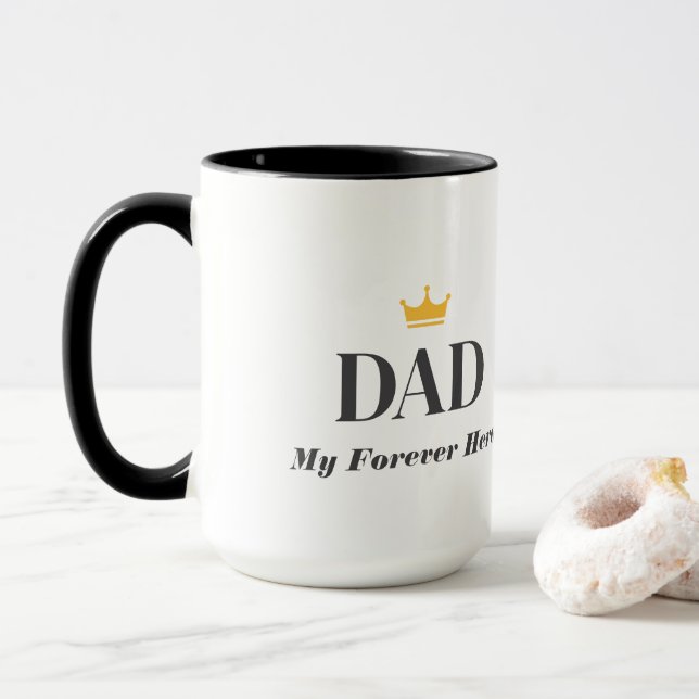 Personlig present till pappa  mugg (Med munk)