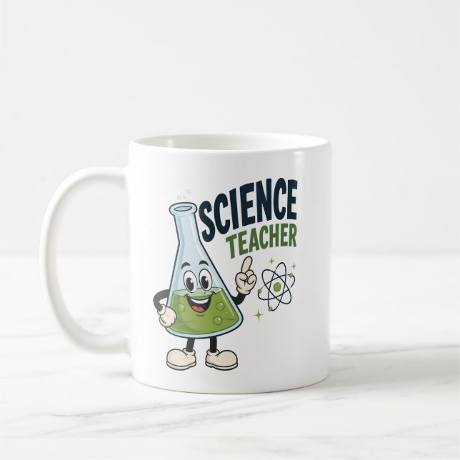 Personlig present till vetenskaps lärare kaffemugg (Vänster)