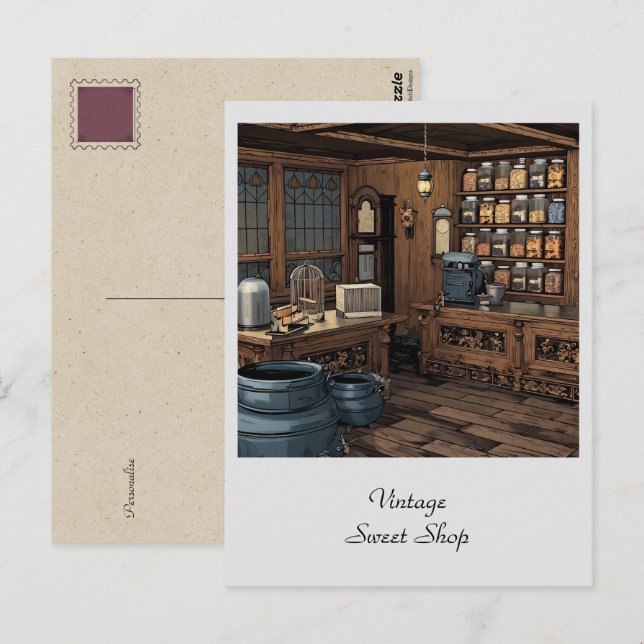 Personlig presentbutik Allmänt lager Personal  Vykort (Fram/baksida)