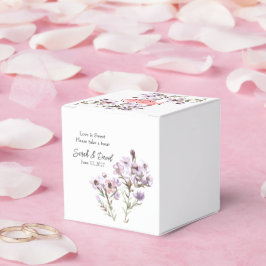 Personlig presentförpackning - Elegant lila blomst Presentaskar
