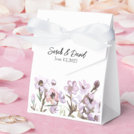 Personlig presentförpackning - Elegant lila blomst Presentaskar