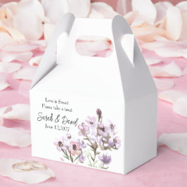 Personlig presentförpackning - Elegant lila blomst Presentaskar