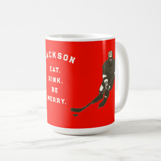Personlig presentmugg för hockeyspelare kaffemugg