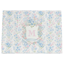 Personlig presentpåse med storblommig mönster