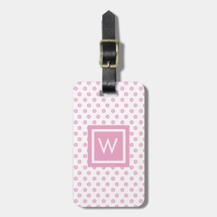 Personlig prickig monogram bagagebricka