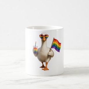 Personlig Pride-Gås Anpassad Text HBT Kaffemugg