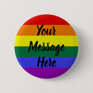 Personlig Pride Regnbågsknapp Knapp