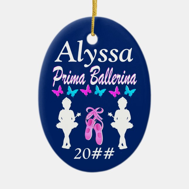 PERSONLIG PRIMA BALLERINA ORNAMENT (Framsidan)